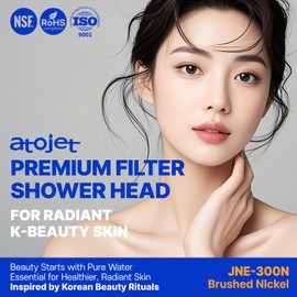 Atojet Premium Filter Shower Rooted in Korea’s Luxury Beauty Culture – Pure Carbon Filters for Softer Skin & Smoother Hair | Composite Filter l 6 Month Advanced Filtration Set (JNE300C-SET-6MO)