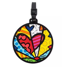Heys Romero  Britto Luggage Tag - Heart  A New Day  * NEW *