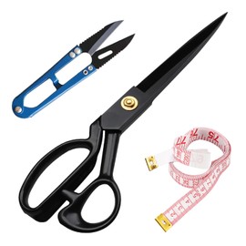 IHKFILAN Sewing Scissors 10 Inch, Fabric Scissors Heavy Duty, Sharp Tailor Scissors for Leather Canvas Denim, Craft Sewing Embroidery, Professional dressmakers Shears(26CM)