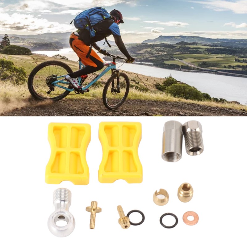 Bike Brake Hose Connector Reusable Olive Connecting Insert Hydraulic Connector