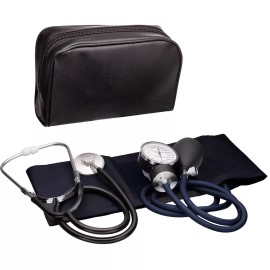 Manual Blood Pressure Monitor with Stethoscope 20-42cm Adjustable Cuff for Home