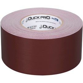 Shurtape Duck Pro Professional Grade, Industrial Colored Cloth Duct Tape for Industrial Color-Coding, HVAC and Automotive, 72mm x 60yd, 10.0 mil, Burgundy, 1 Roll (105504)