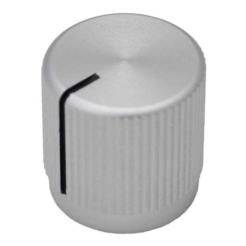 6mm Round Hole 15mm Short Solid Aluminium Control Knob for