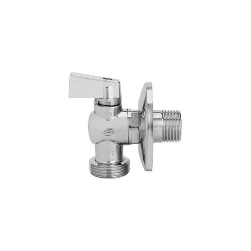 Washing Machine Ball Valve Chrome Plated - 1/2 x 3/4