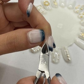 Nail nipper for removing fingernails and toenails and cuticles 2ea