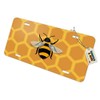 GRAPHICS & MORE Bee on Honeycomb Novelty Metal Vanity Tag
