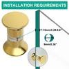 Alise Shower Glass Door Handle,Double Sides Sliding Shower Doors Knob