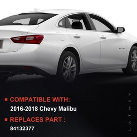 Lathsy Halogen Tail Lights Compatible with 2016-2018 Chevy Malibu Rear Light Taillights Outer Left Driver Side Replace:84516374