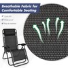 Tangkula 3 Pieces Outdoor Zero Gravity Chair Set, Folding Reclining