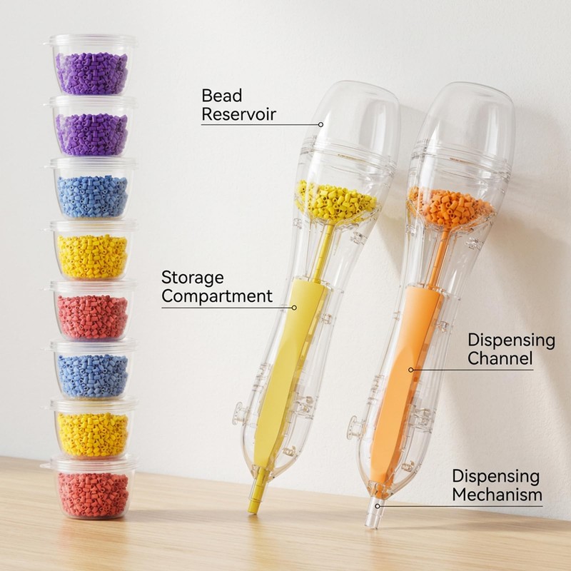 10PCS Perler Bead Pen Set, 2Pcs 2.6mm Fuse Bead Pen
