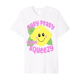 EASY PEASY LEMON SQUEEZY FUN SUMMERTIME LEMONADE LOVER GIFT Premium T-Shirt