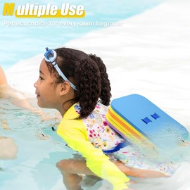 Swimming Kickboard Float for Adults & Teens - Large Size, High-Buoyancy EVA Foam Swim Board - Training Aid for Swimming Lessons & Aquatic Fitness - Blue