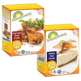 Kinnikinnick Crumb Variety Pack - Graham Style Crumbs and Panko Style Bread Crumbs - Gluten Free, Allergy Friendly Vegan Bread Crumbs - 2 Pack, 1 of Each