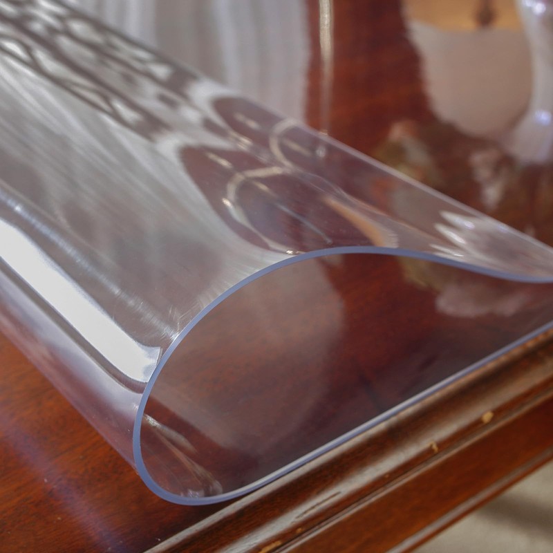 OstepDecor 23.6 x39 Inch Clear Table Protector, Plastic Table Cover