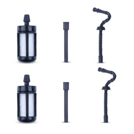 Haishine Fuel Hose and Filter Kit for Stihl MS250 MS230 MS210 025 023 021 Chainsaw 1123 358 7701 Replacement Parts with Pulse Line (Pack of 2)