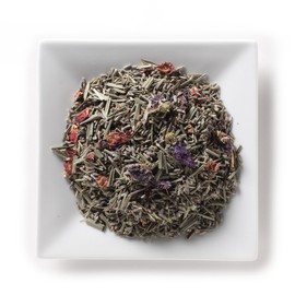 Mahamosa Herbal Flower Tea Blend and Tea Filter Set: 8 oz Midnight Blue Herbal Tea, 100 Loose Leaf Tea Filters (Bundle- 2 items)(Tea Ingredients: Blue lavender, cornflowers, blue mallow blossoms, rose petals, lemon grass with a hint of lemon and mango)