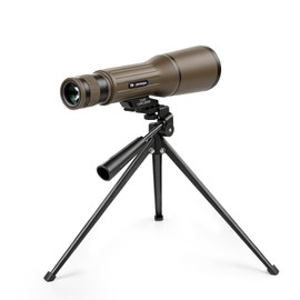 12x62 HD Spotting Scope with Tripod, Monocular Telescope for Adults, Brown