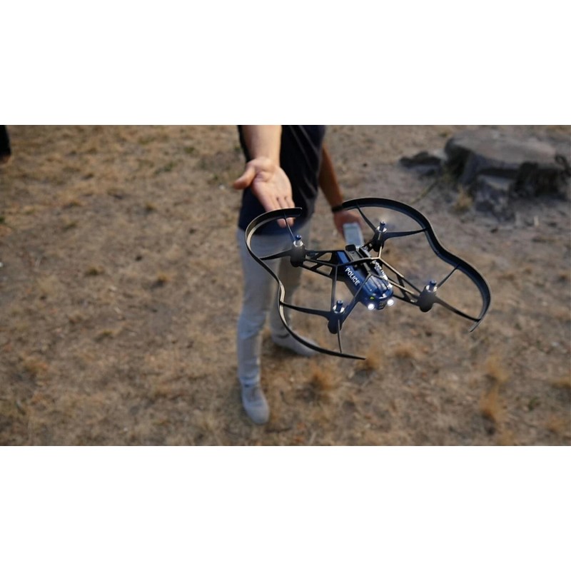 Parrot Mini Drones Maclane Police Bluetooth Airborne Night Drone -