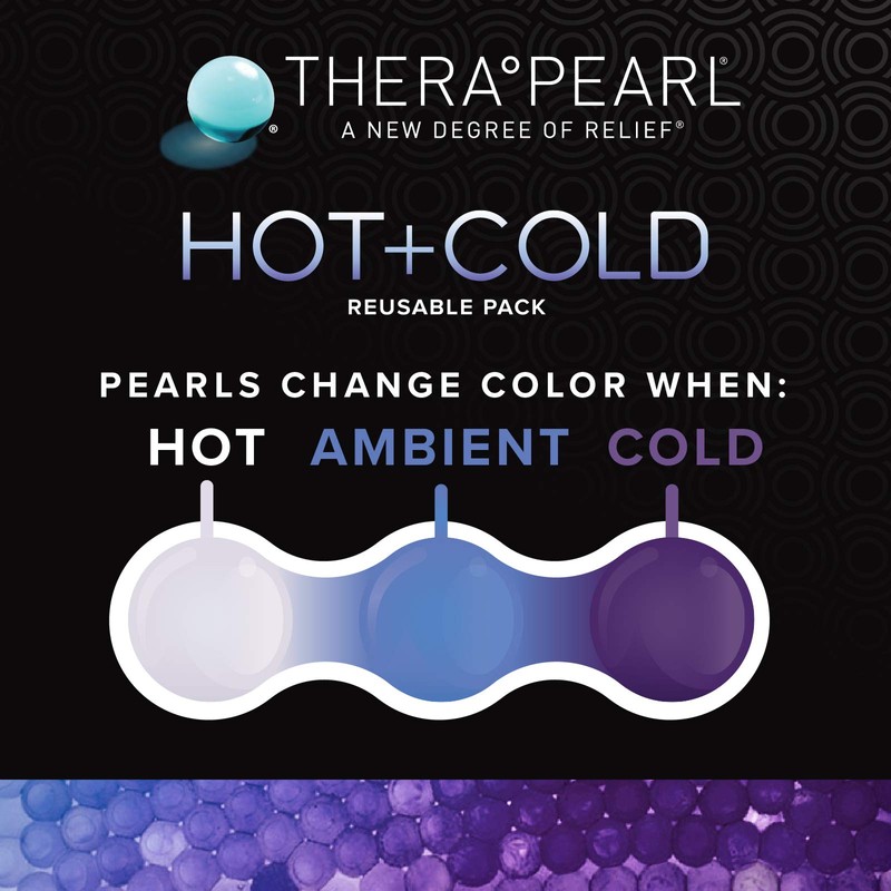 TheraPearl-14070 Color Changing Reusable Hot Cold Pack with Strap, Sports