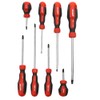 DEKTON DT65267 Screwdriver, Black/Red, Set of 8 Piece