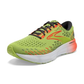 Brooks Men's Glycerin 20 Neutral Running Shoe - Lime/Red/Ebony - 11.5 Medium