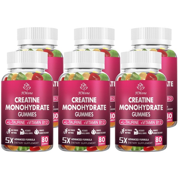 HMone Creatine Monohydrate Gummies - 5g for Men & Women,