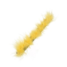 Feather Furry Ostrich Hair Slap Bracelet for Women Snap Patting Circle Wristband Cuff Sleeves Bangle Multicolor Wrist Jewelry Birthday Gift-G yellow