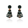 GLUBU Christmas Earrings For Women Fun Candy Cane Dangle Earrings