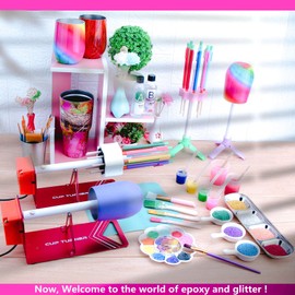 HXH 5 in 1 Cup Turner Foam Set,Cup Drying Stander Holder Rack HolderTumbler Foam Inserts Accessories Detachable and Easy Combination 3.8/3.2/2.9/2.4/1.6 Inch Diameter Foam Inserts for Cups Supplies