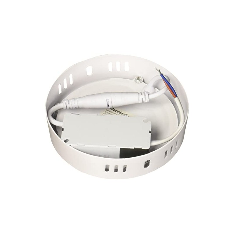 SANELEC, Luminario de LED para Techo, Lámpara Circular para Sobreponer,