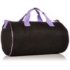 Dance Duffel Bag With Multicolored Dance Print (Black/Purple)