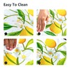 VVA Round Lemon Tablecloth Waterproof Washable Wipeable Resistant Polyester Lemon