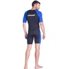 Cressi Mens Tiburon Man Monopiece 2 Mm Shorty Wetsuit, Black/Blue,