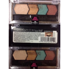 Maybelline New York 4 X Maybelline Eye Studio Quads Eye Shadow IRRESISTIBLY IVY #90  NEW .