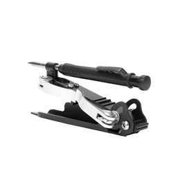 Aluminum Alloy Woodworking Marking Pen, Multifunctional Tracer Tool Construction Pencil with Deep Hole Device for Construction (Black)