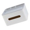 Tissue Box Holder Multifunctional Rectangular Tissue Box Cover with Remote