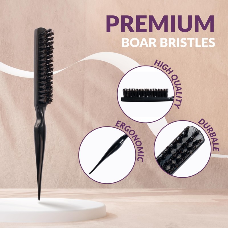 marQus - Volume and Shine Teasing Brush - Boar Bristle