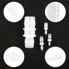Quickun Plastic Hose Barb Reducer Fitting 1/4" to 3/16" Barbed