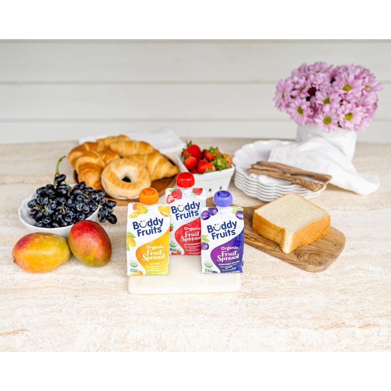 Buddy Fruits Organic Concord Grape Fruit Spread 13 oz (Pack