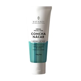 Vitasei Crema Facial con Concha Nácar y Ácido Láctico, Anti-Manchas, 113g