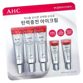 AHC 텐 레볼루션 리얼 아이크림 포 페이스 35ML 3개 + 7ML 2개 AHC Ten Revolution Real Eye Cream for Face 35ML 3pcs + 7ML 2pcs