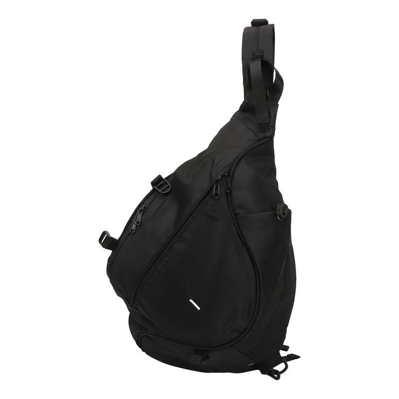 Large Black Sling Bag Waterproof Sling Backpack Oxford Fabric Outdoor