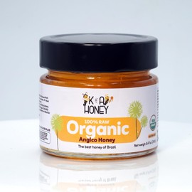 K&A HONEY Angico Honey | USDA Certified Organic | 100% Pure Brazilian Honey | Rich in Antioxidants & Natural Energy | Natural Alternative to Sugar | 8.47 oz