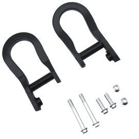 MCMMLDM Black Front Tow Hook Shackles Fits for Silverado 1500 2007-2018, Silverado 1500 LD 2019, Sierra 1500 2007-2018, Sierra 1500 LD 2019, Replace# 84072463