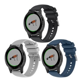 Harikiri 18mm Silikon Bands Compatible with Garmin Venu 3S/ 2S/Vivoactive 4S/3S/Active S/Forerunner 265S/255S/255S Music,Fossil Women's Gen 6 42mm/5E 42mm/Women's Gen 4 Sport