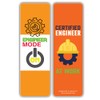 Creanoso I am an Engineer Bookmarks (2-Sets X 6 Cards)