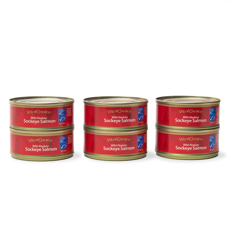 Vital Choice Msc Wild Alaskan Sockeye Salmon, Edible Skin &