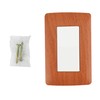 Sanelec 4508 Apagador Sencillo con Placa, Toscana Wooden