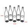 LOYALHEARTDY 5 Bottles Creative Wine Bottle Wall Mount Wine Rack