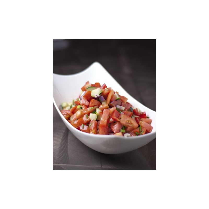 Fortessa Fortaluxe SuperWhite Vitrified China Dinnerware, 13-Inch Rectangular Flair Serving